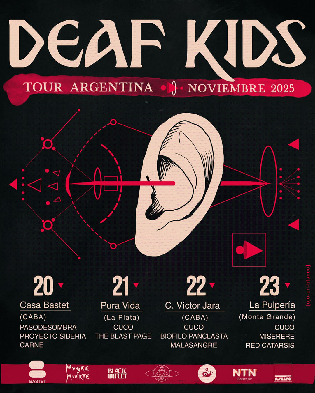 You are currently viewing DEAFKIDS aterriza en La Plata con su ritual de ritmo y distorsión